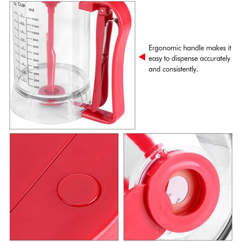 

Battery Dispenser, Electric Battery Powered Mixer Battery Powered Dispenser Pancake Cupcake Waffle Batter Maker Machine