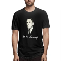 h p lovecraft graphic tee mens short sleeve t shirt funny tops