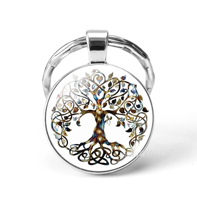 Брелок Древо жизни винтажный художественный брелок ручной работы Вечерний