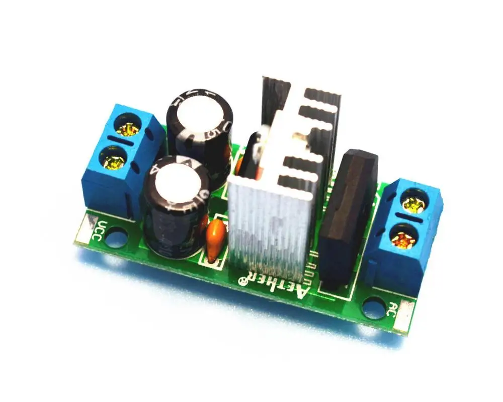 LM7812/ LM7815 AC/DC 12V 15V 3A выпрямитель фильтра преобразователь напряжения Регулятор