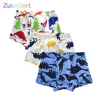 3 шт.Лот, хлопковые трусы для мальчиков