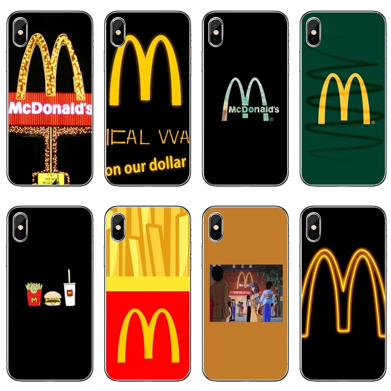 Чехол для iPhone 11 Pro XS Max XR X 8 7 6 6S Plus 5 5S SE Mcdonalds мягкий чехол