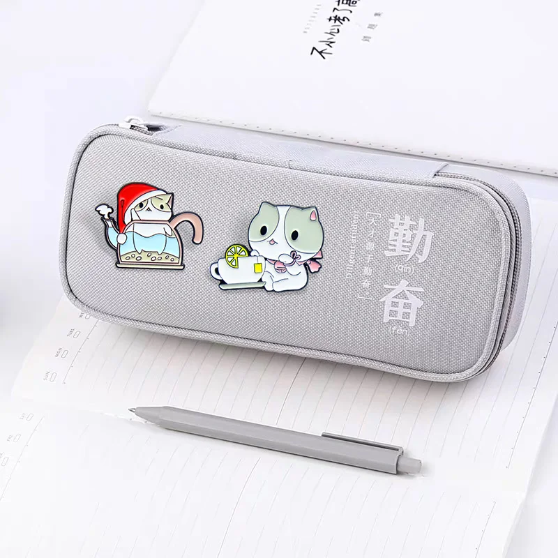 Эмалированная булавка в виде чашки кролика кошки Китти чайника животные броши на