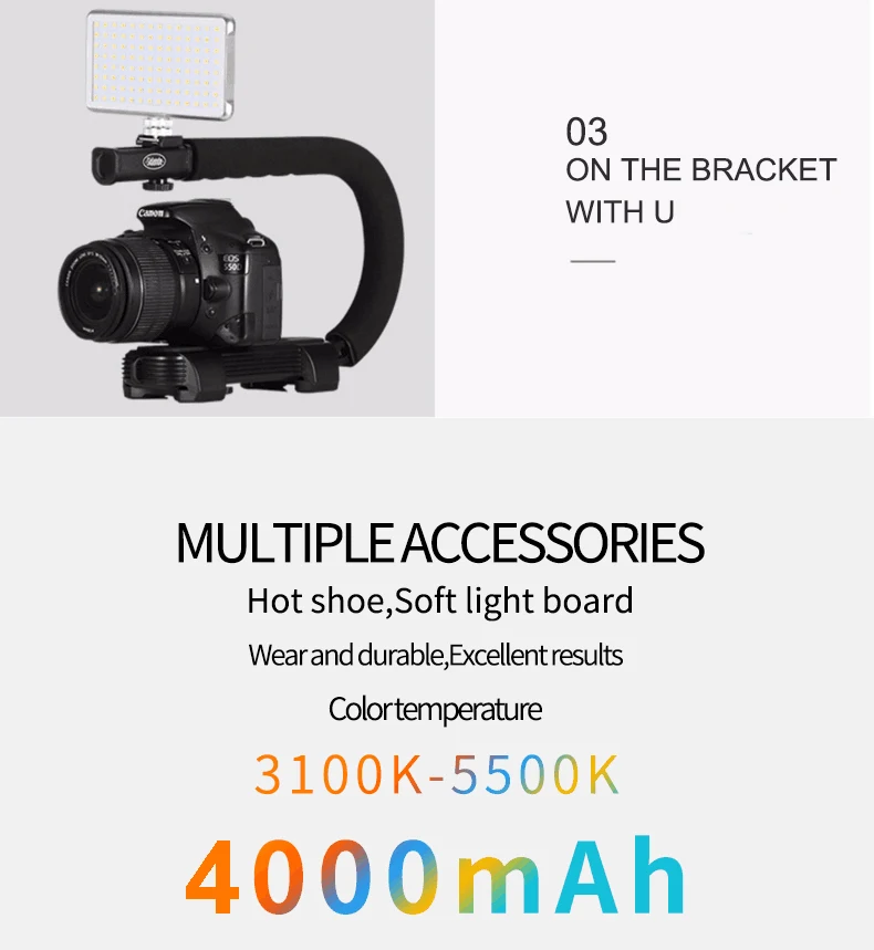 PALO Высокое качество lcd перезаряжаемый заполняющий светильник для sony Canon Nikon с регулируемой яркостью светодиодный студийный светильник для камеры Фото-телефона видео светильник заполняющий светильник
