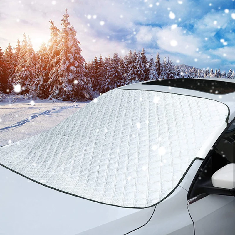 

Car Front Windscreen Snow Ice Shield Cover Windshield Sunshade Anti-frost Anti-fog Universal Car Sun Protector 144x96CM