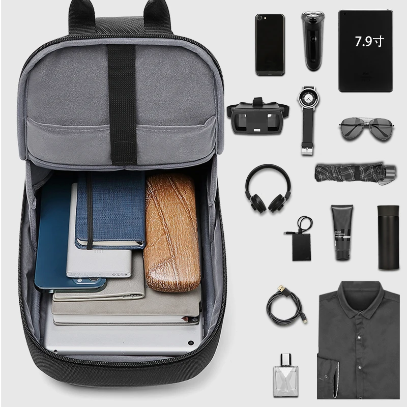 EURCOOL New Multifunction Crossbody Bag for Men Anti-theft Shoulder Messenger Bags Male Waterproof Short Trip Pack Squid game