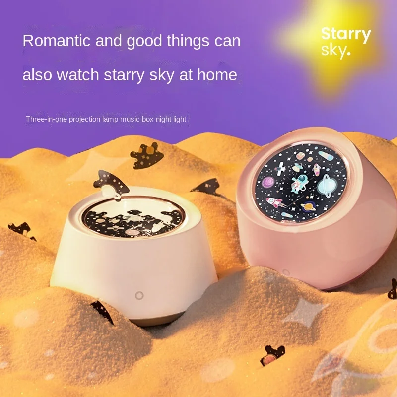 

Креативный проектор со звуком звездное небо Bluetooth музыкальная шкатулка атмосферсветильник подарок для детей «сделай сам» океанская проексветильник вой динамик