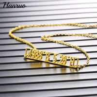 customized name necklace stainless steel personalized hollow bar necklaces for women men baby custom name necklace nameplate