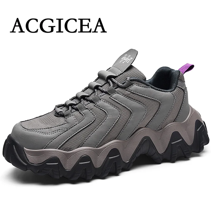 

Кроссовки ACGICEA мужские и женские для бега, повседневная спортивная обувь, дышащие уличные кеды для спорта, тренировок для взрослых, серые