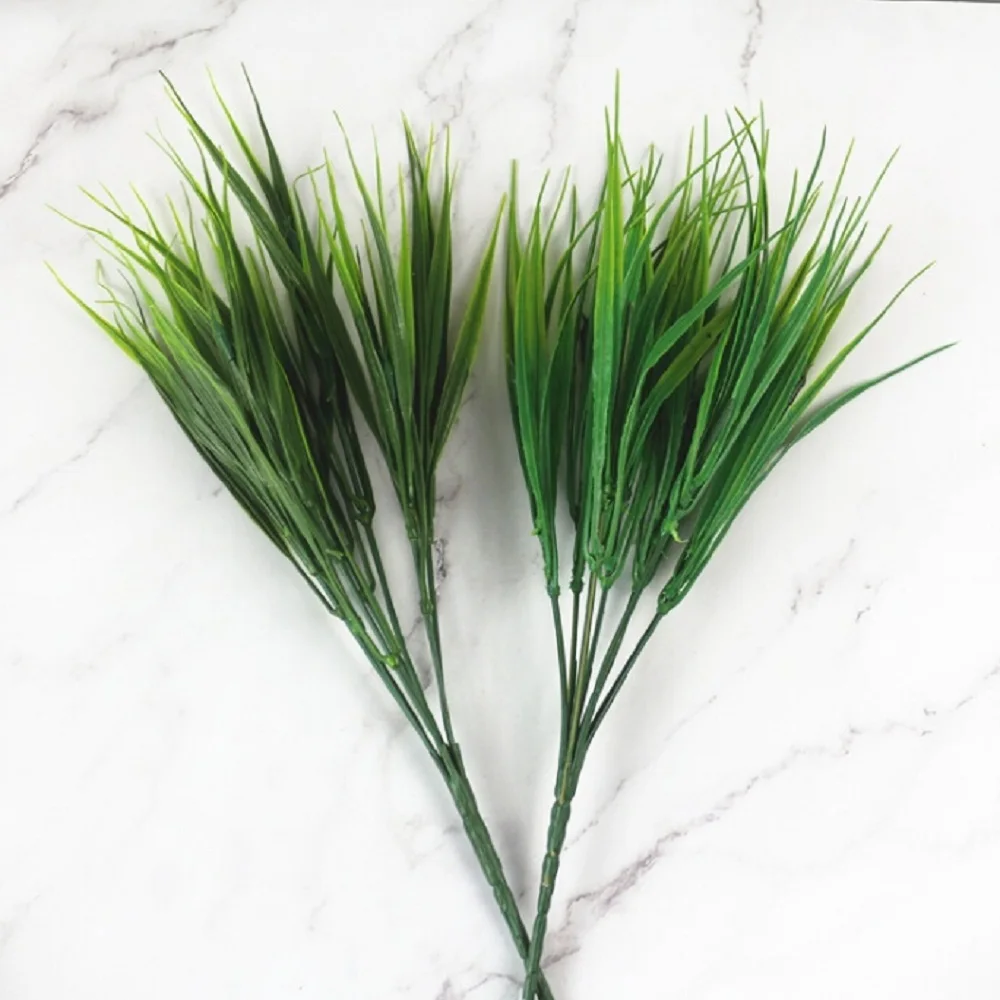 Два Стиль искусственная Цветочная подделка растения сосновые ветки 7 вилка