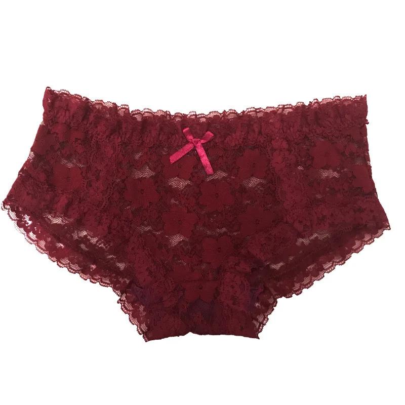 Factory direct sales Taobao explosive lace screen rose sexy cute underwear ladies elastic triangle comfortable |