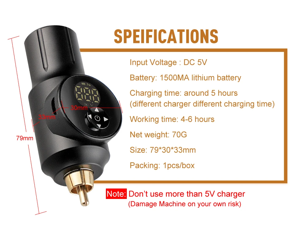 

Complete Tattoo Machine Kit Rotary Pen with Cartridges Needles Tattoo Gun Tatoo Power Supply Professional Rotary Tattoo Pen