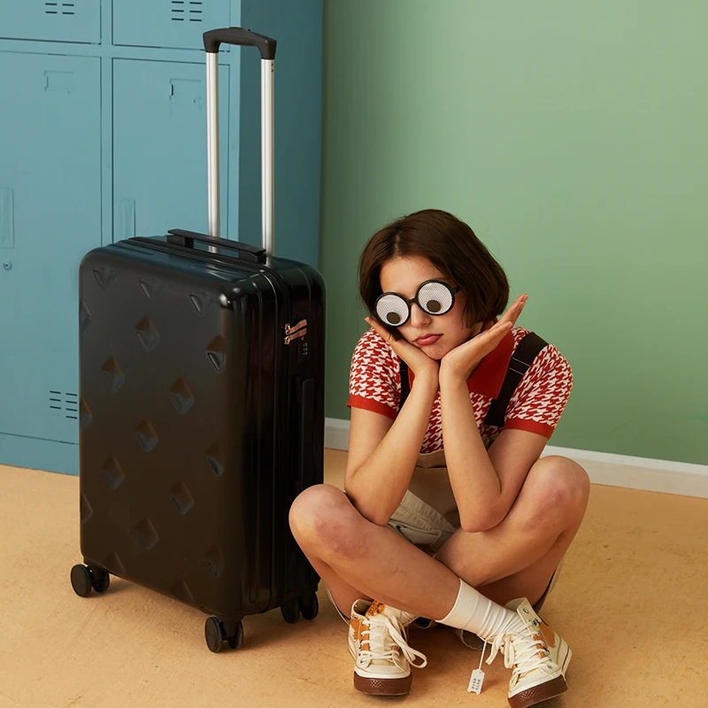 Новинка чехол для путешествий женщин 20 дюймов ins сетчатый Красный Модный 24