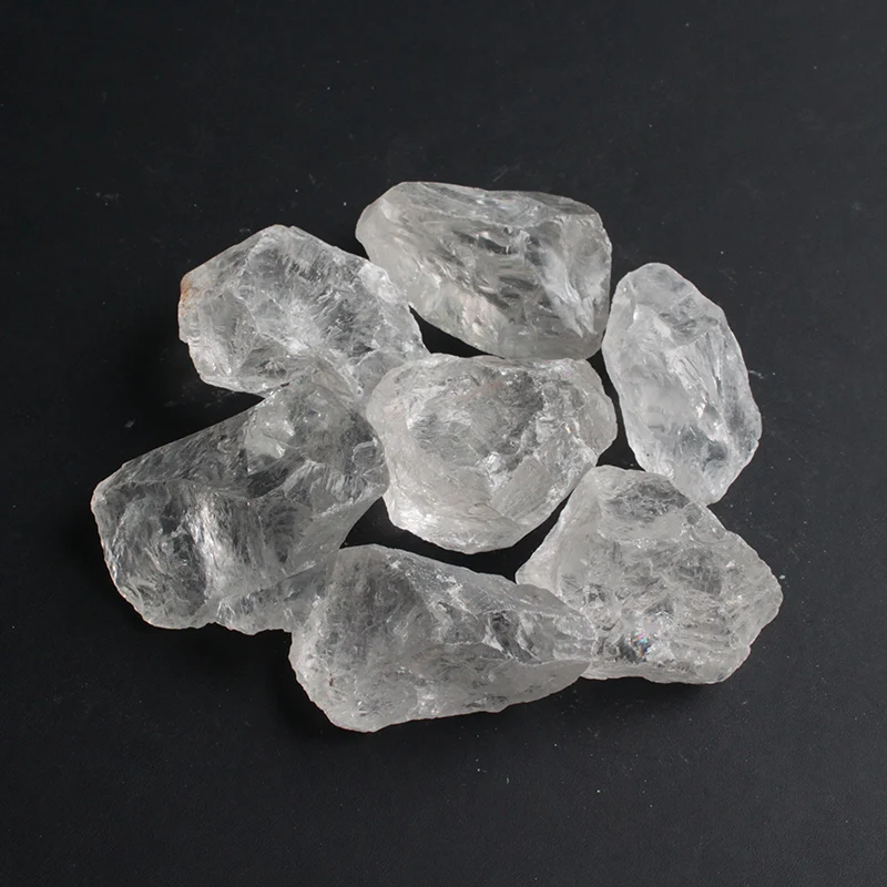 

2-5cm 50g 100g White crystal Raw stone grains Quartz Crystal Stone Rock Chips Specimen Healing collection crystal fish tank D3