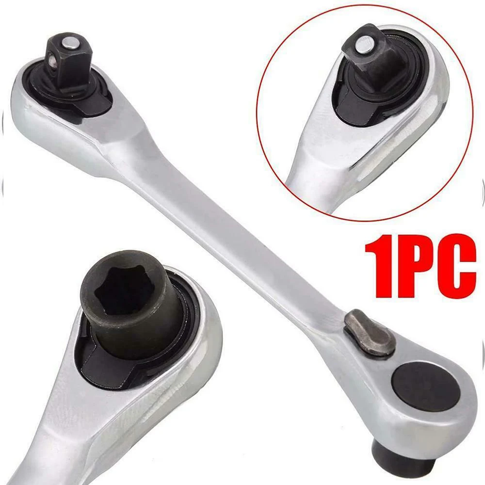 

Mini 1/4inch Double Ended Quick Socket Ratchet Wrench Rod Screwdriver Bit Tool Contain Ratchet Spanner Repair Tool