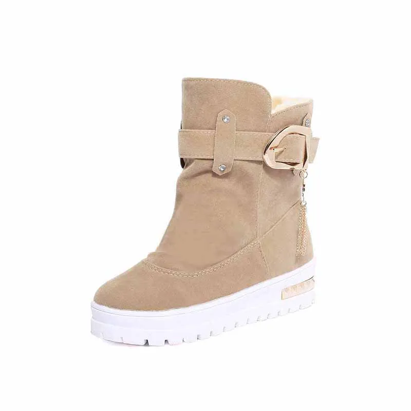 Женские зимние ботинки новинка 2019 Бархатные короткие ботильоны корейские