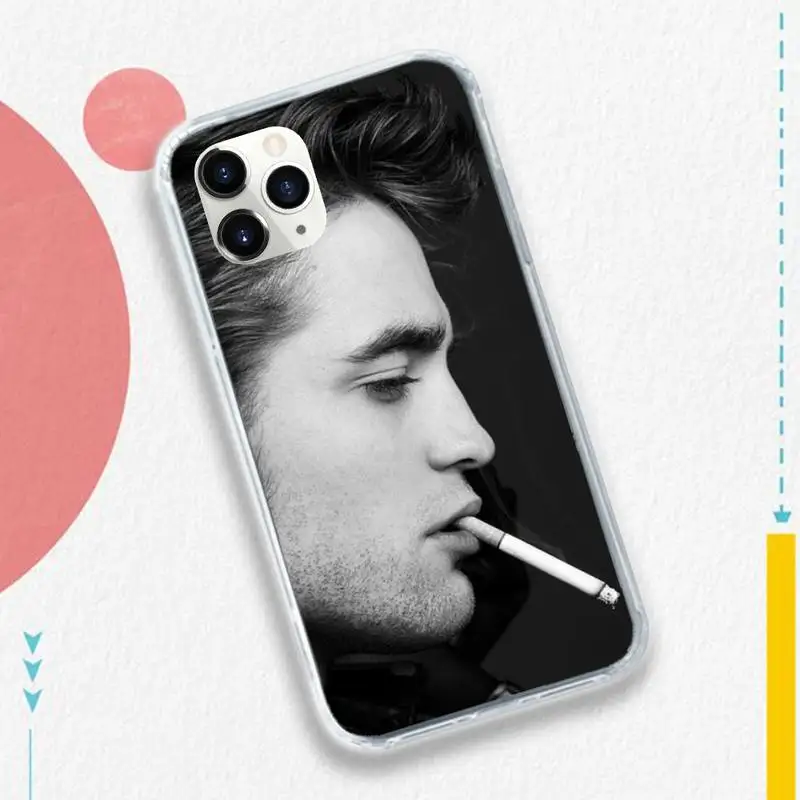 

Robert Pattinson British actor singer fundas Phone Case for iPhone 11 12 pro XS MAX 8 7 6 6S Plus X 5S SE 2020 XR