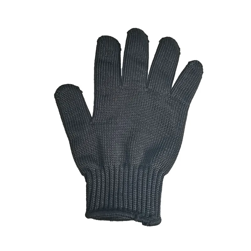 1 пара защитных устойчивых к порезам безопасных дышащих рабочих перчаток черного