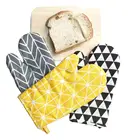 1 шт., кухонные перчатки с леопардовым рисунком