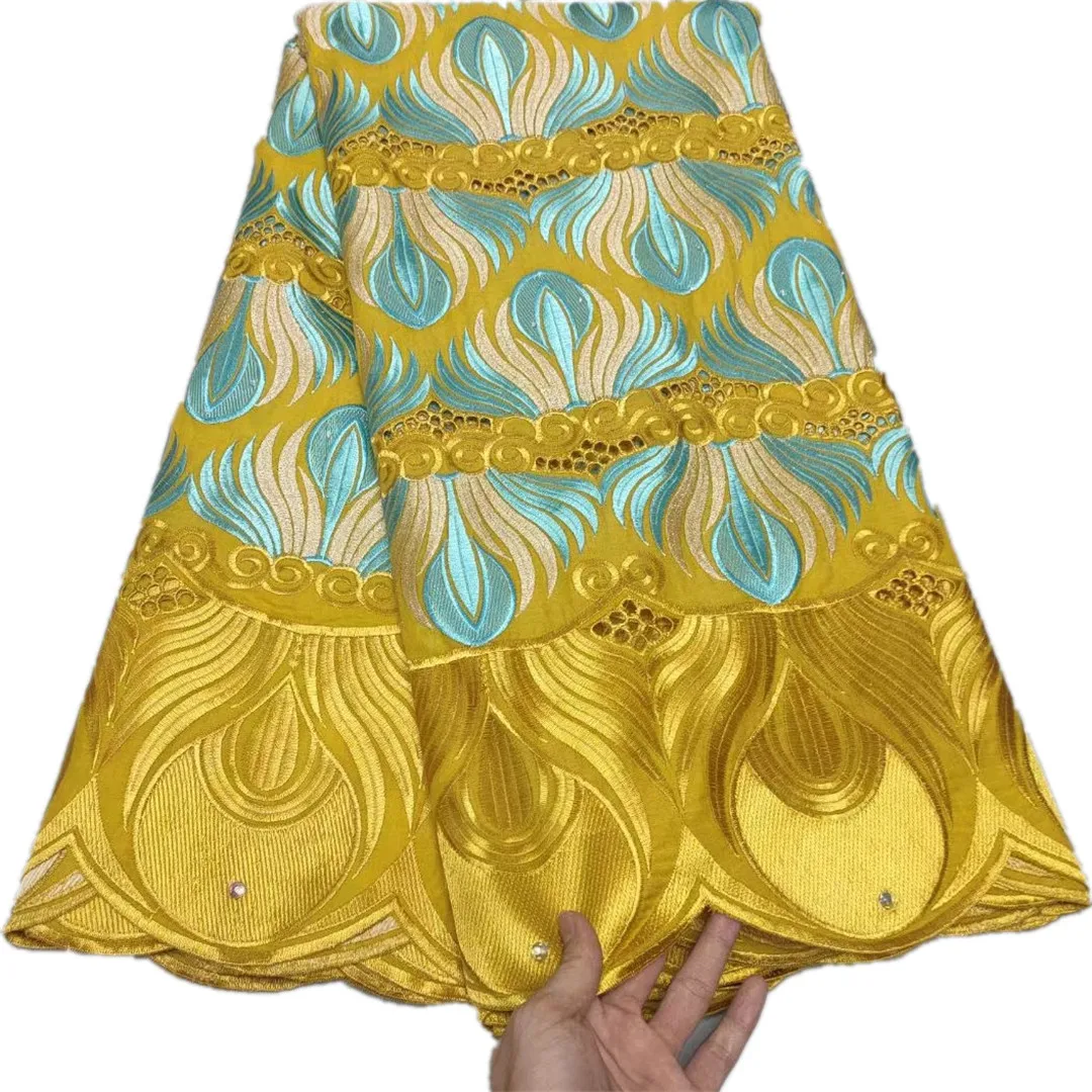 

Royal Blue African Lace Fabric 2021 High Quality Pure Cotton Lace Fabric Dubai Style Swiss Voile Lace In Switzerland 5 Yards