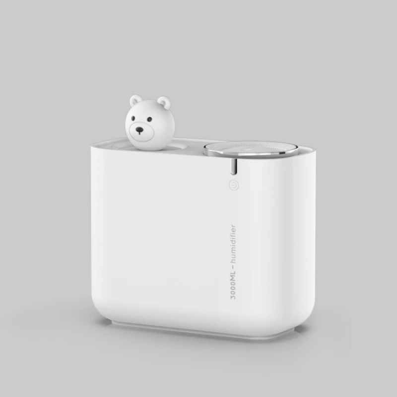 

3000ML Ultrasonic Home Air Humidifier Double Nozzle Cool Mist Aroma Diffuser Cute Bear Heavy Fog USB Humidificador