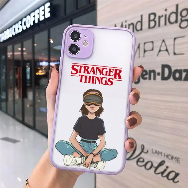 

Stranger things Phone Cases matte transparent For iphone 7 8 11 12 plus mini x xs xr pro max cover