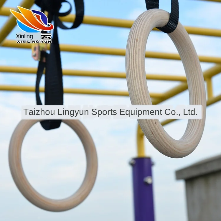Новые деревянные 28 мм упражнения фитнес гимнастические кольца для тренажерного