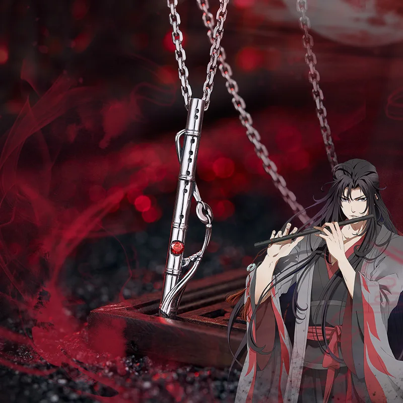 

Anime Grandmaster of Demonic Cultivation MDZS Wei Wuxian Necklace Pendant Student Flute Collarbone Chain Accessories Gifts