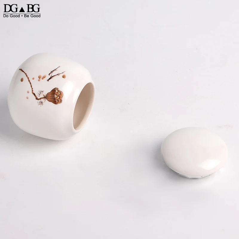 Памятный контейнер прах питомца урна расписанный вручную керамический урн для