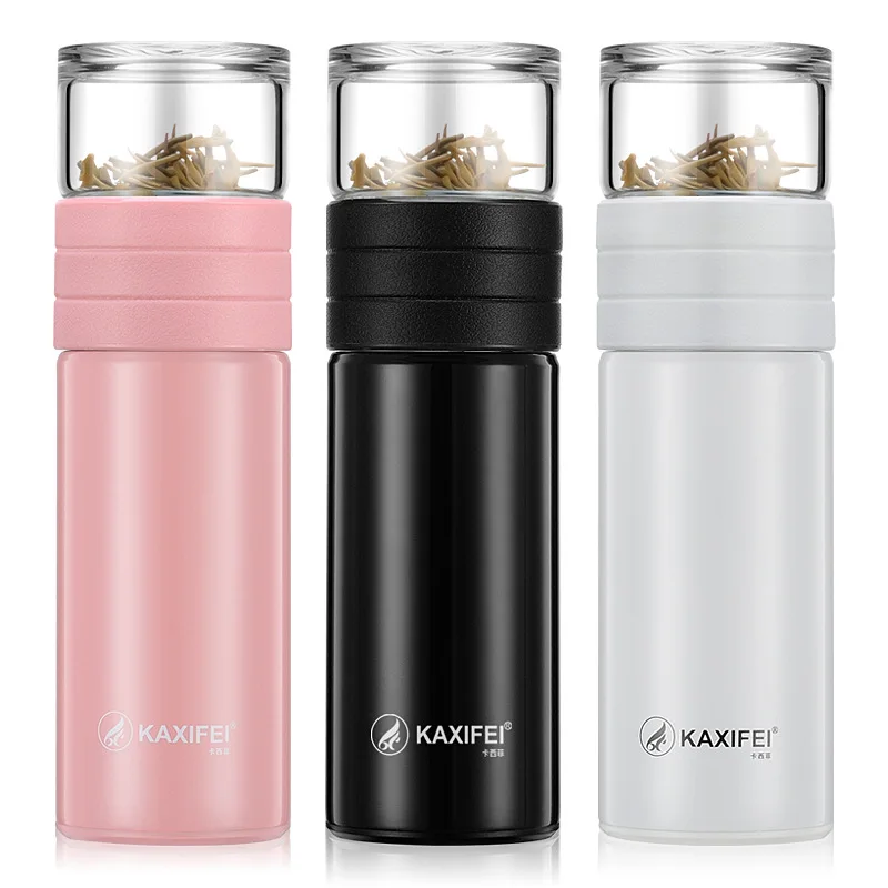 

2020 Glass Tea Thermos Vacuum Cup Stainless Steel Thermoses Tea Mug Cup Thermos Thermoscup Tea Infuser Thermal Cup