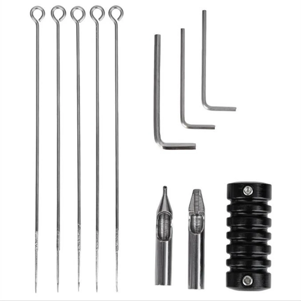 

Professional Tattoo Kit 10 Wrap 7-12V Liner and Shader Machine Complete Set with 7 Inks 10 Needles Power Supply
