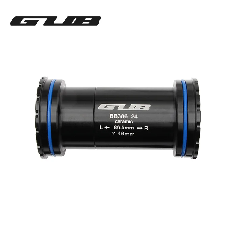 

GUB BB386 Bottom Bracket Ceramic Bearings 86.5mm Compatible With SHIMANO (24mm-24mm)/SRAM (24mm-22mm) Axis Chainring