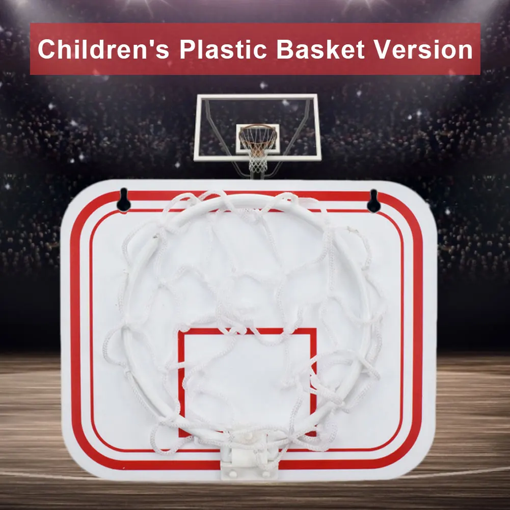 

Mini Plastic Indoor Basketball Hoop Over Door Wall-Mount Kids Sports With Ball