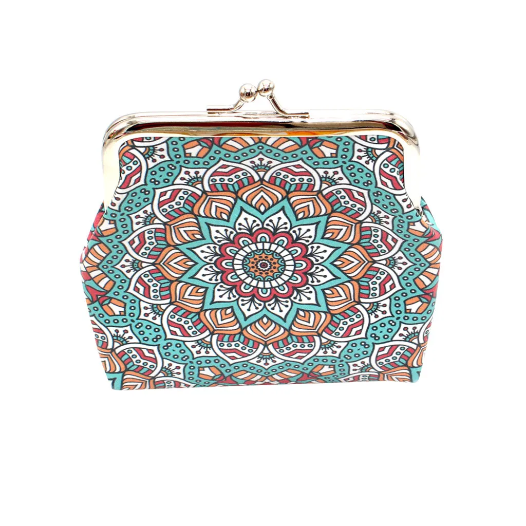 Женский кошелек для монет визитница Сумка с геометрическим принтом кожа простой