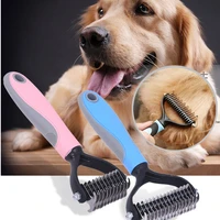 professional rake open knot brush dog cat hair grooming comb trimmer for pet supply