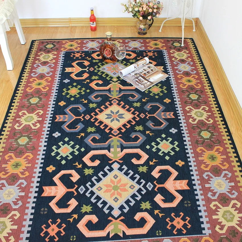 Большой Размеры килим узор тканый ковер американский Стиль декоративный для