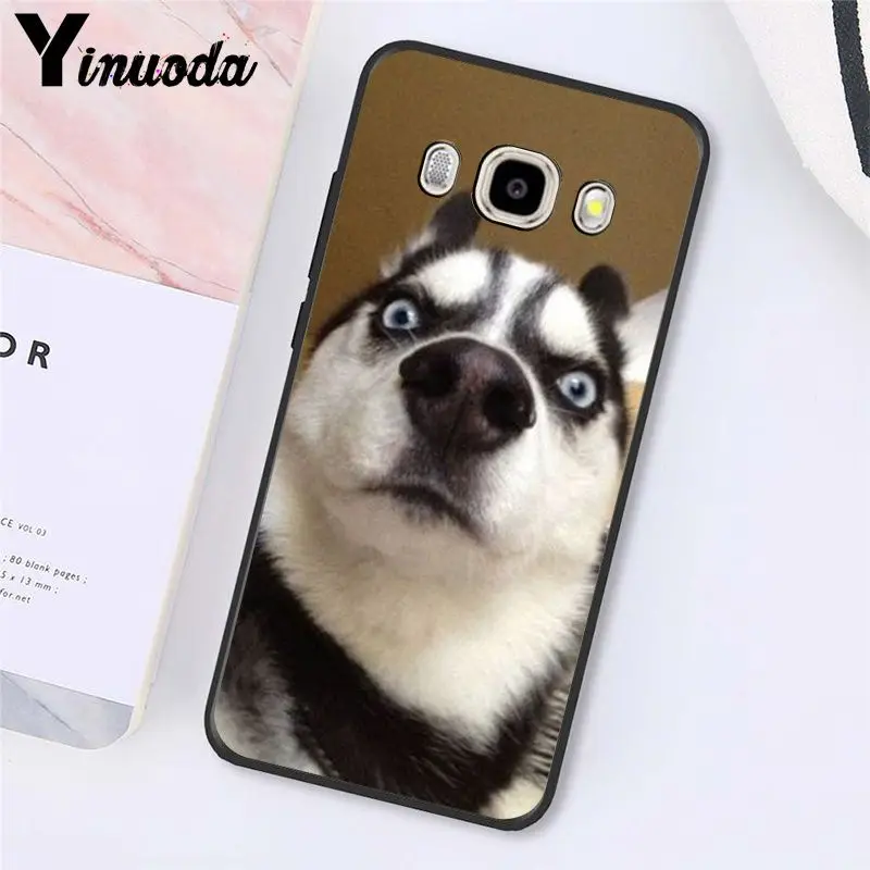 Yinuoda милый мягкий чехол для телефона с изображением животных хаски и щенка для samsung Galaxy J7 J6 J8 J4 J4Plus J7 DUO J7NEO J2 J5 Prime