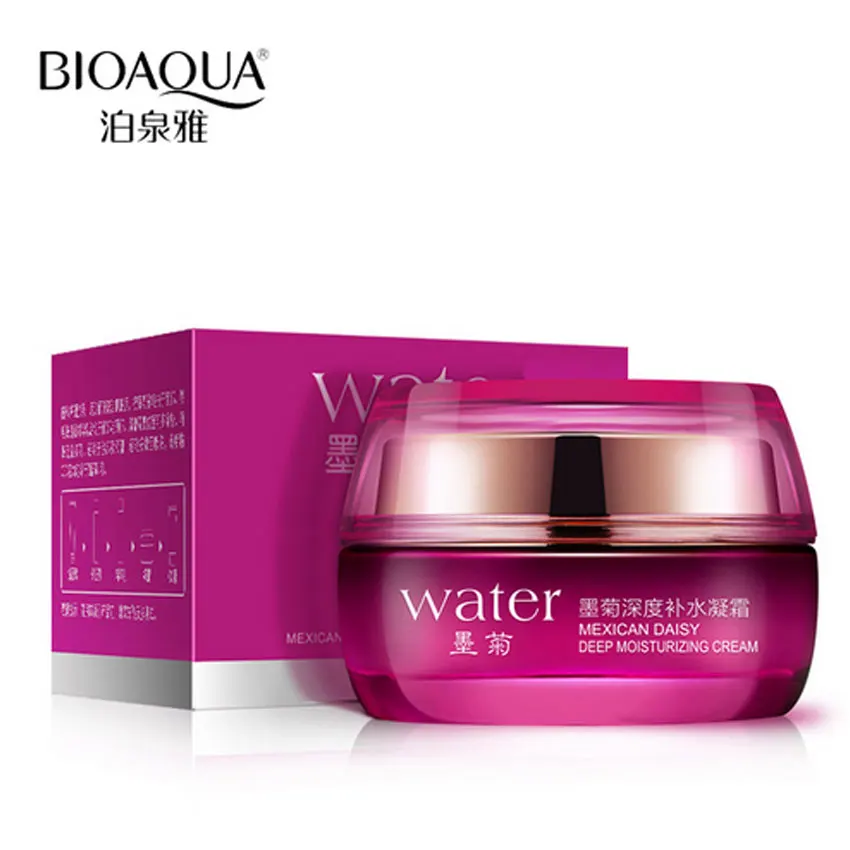 Увлажняющий крем с черной хризантемой BIOAQUA косметика осветляет кожу и уменьшает