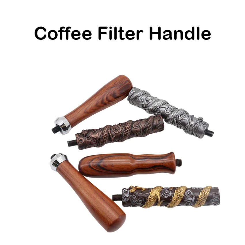 Эспрессо кофе Portafilter ручка M10/M12 кафе машина твердая деревянная ручка Кофеварка Инструменты Аксессуары для бариста