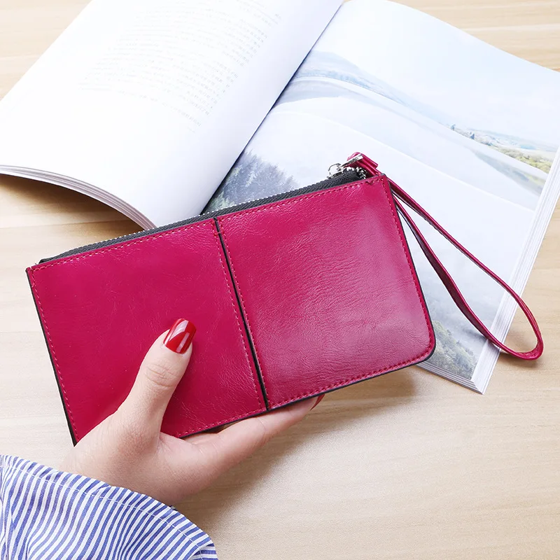 

New Fashion Women Office Lady PU Leather Long Purse Clutch Zipper Business Wallet Bag Card Holder Big Capacity Wallet