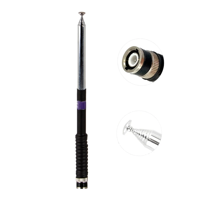 

Gain Telescopic BNC Antenna For ICOM V8 V80 IC-V82 IC-U82 Kenwood TK310 Walkie Talkie Two Way Radio VHF 136-174MHz