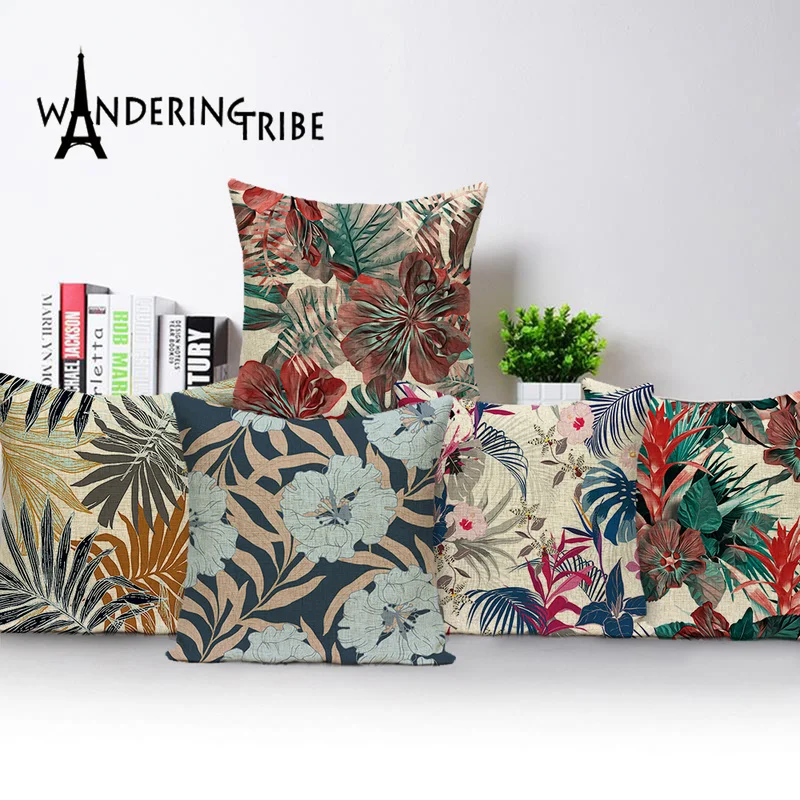 Тропические наволочки для диванных подушек джунглей НАСА домашний декор
