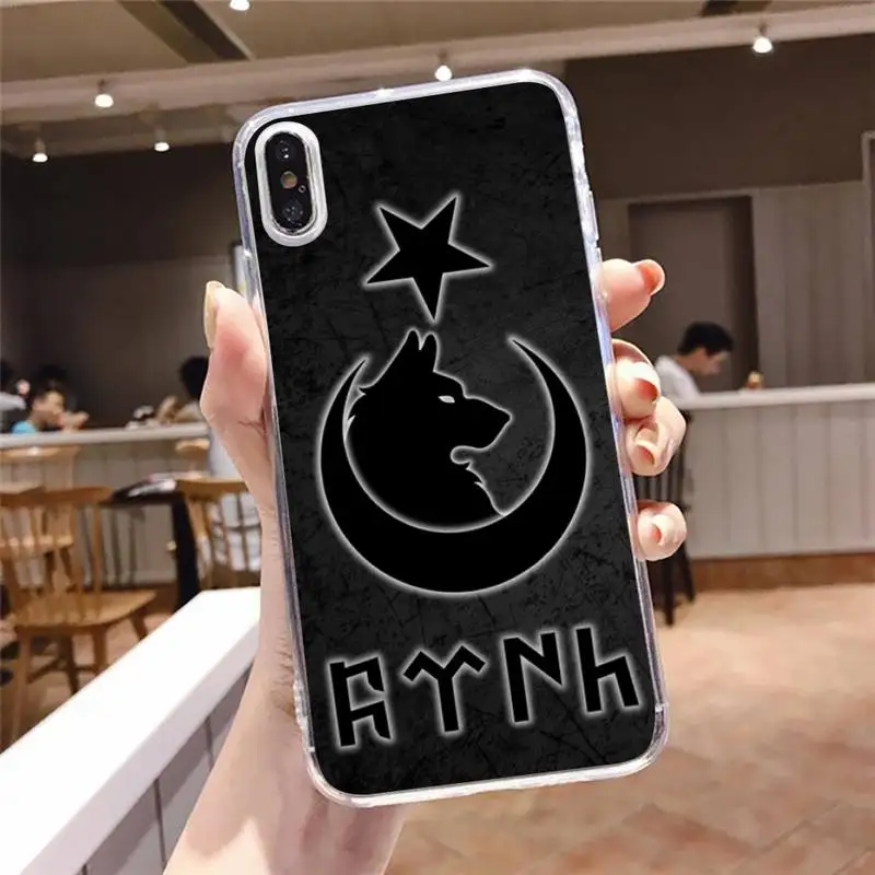

Turkey turkish flag wolf Accessories Phone Case Transparent for iPhone 6 7 8 11 12 s mini pro X XS XR MAX Plus