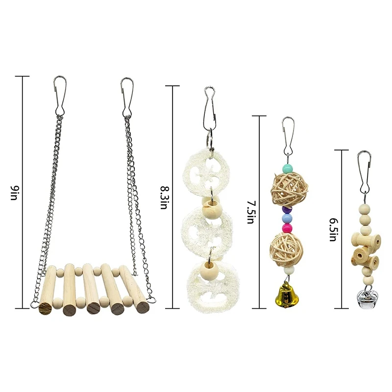 15 упаковок деревянные игрушки для жевания в виде попугаев | Дом и сад