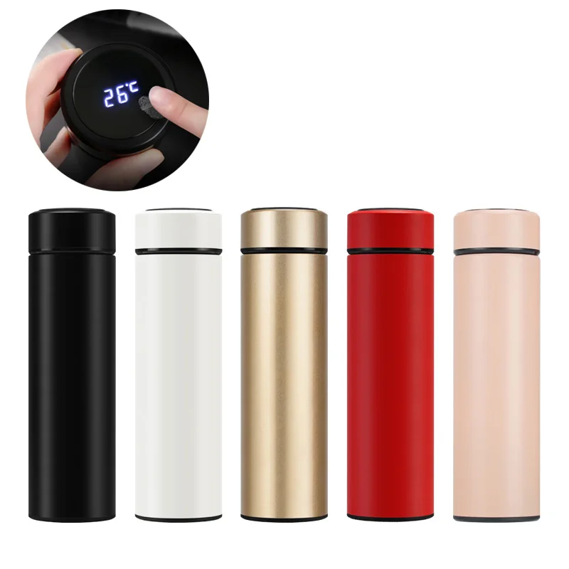 500 мл смарт стаканы из нержавеющей стали со светодиодный дисплеем температуры