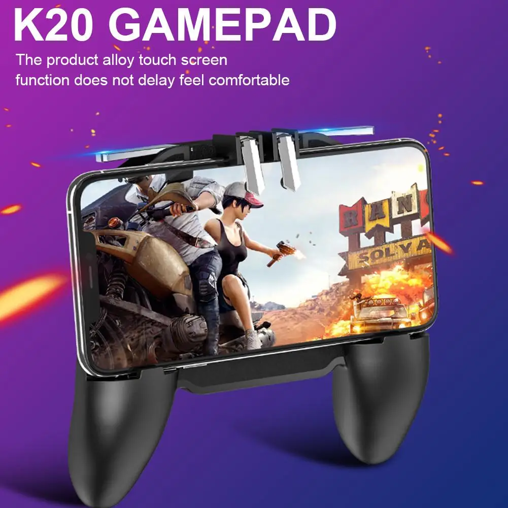 PUBG Mobile Controller With Fan Cooling Cooler For iphone ios Android Phone Game Pad Joystick 4 Finger Gamepad 2000mah | Мобильные