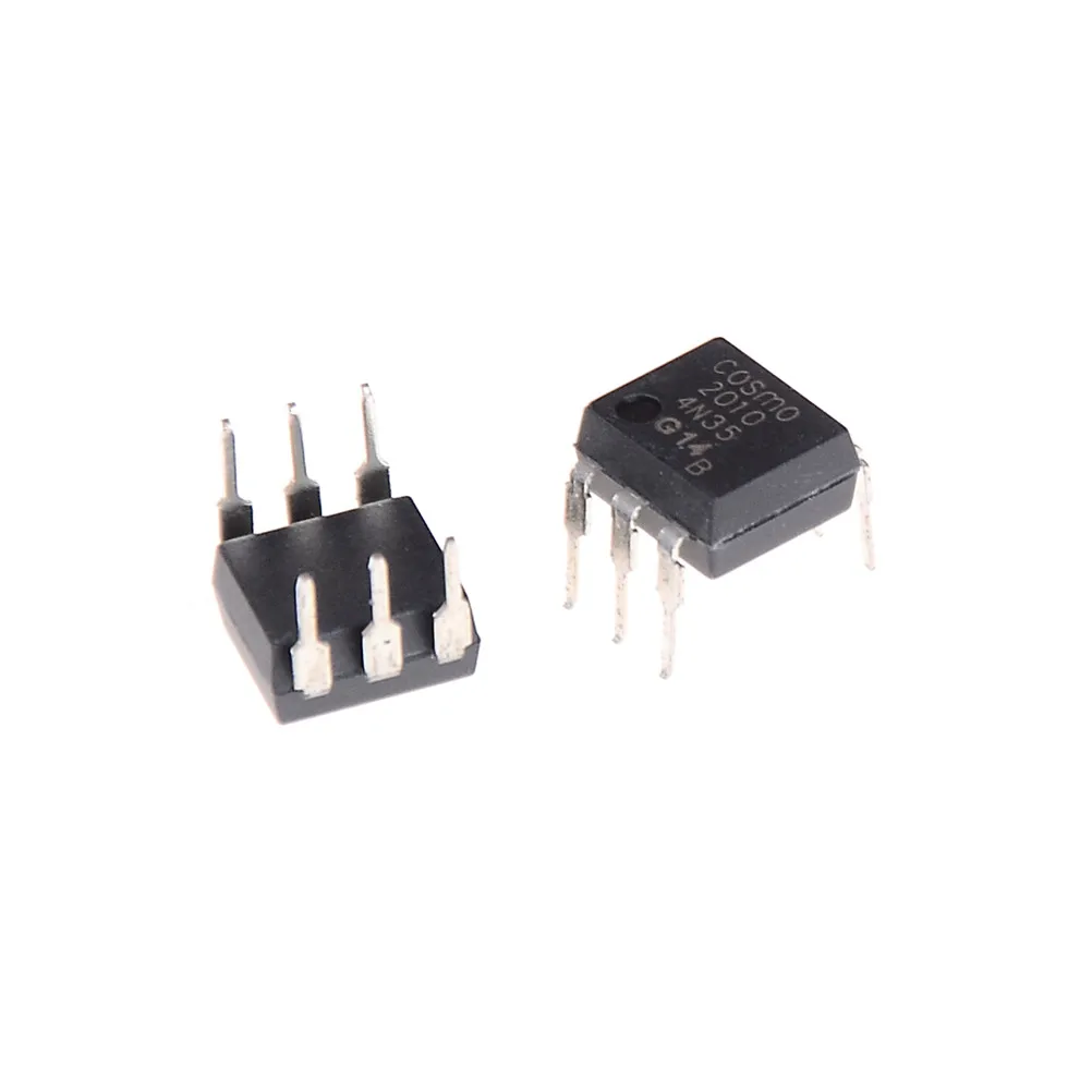

10Pcs NEW 4N35 FSC Optocouplers Phototransistor 30V DIP6 IC Connectors Wholesale