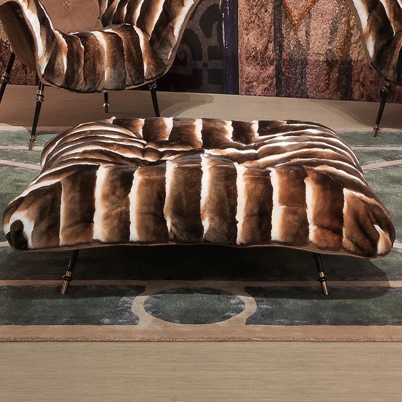 Роскошный светильник лый современный роскошный дизайнерский диван из матовой