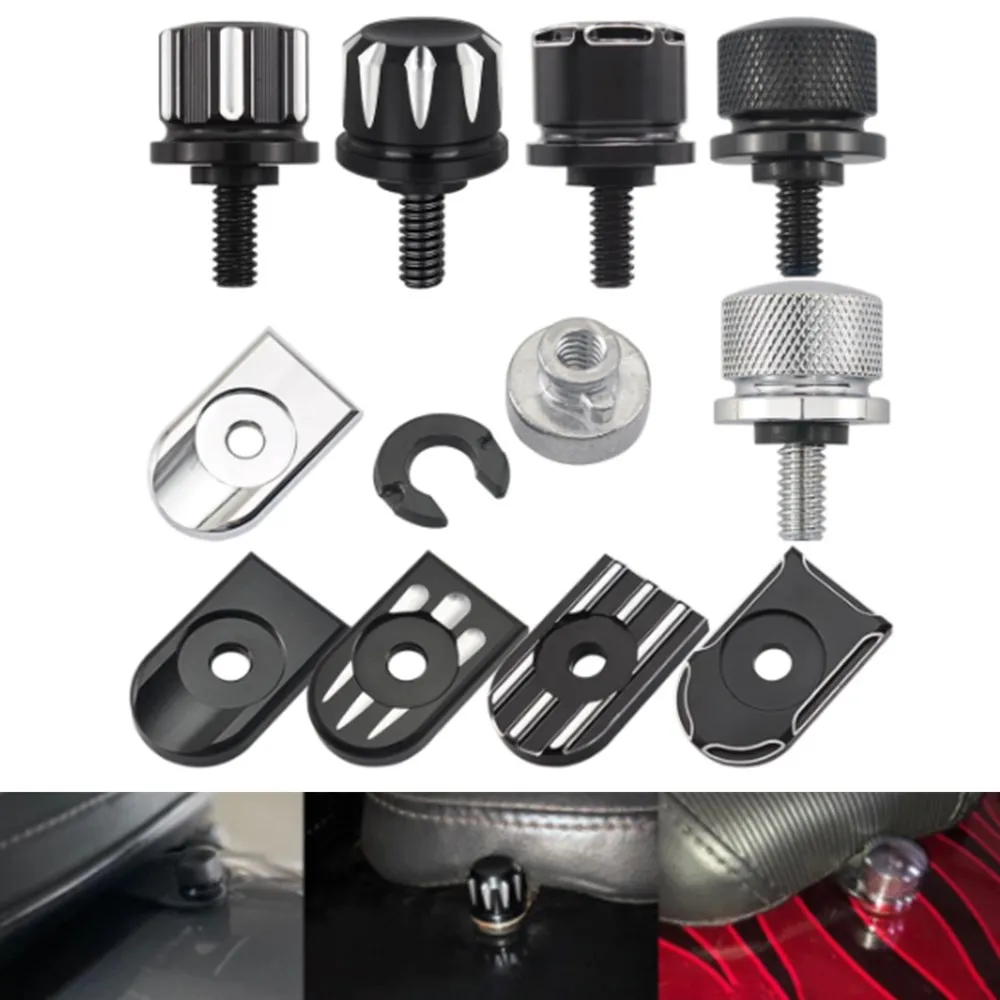 Заднее крыло шуруп Крепления Сиденья гайка Tab Обложка для Harley Touring Road King Street Glide
