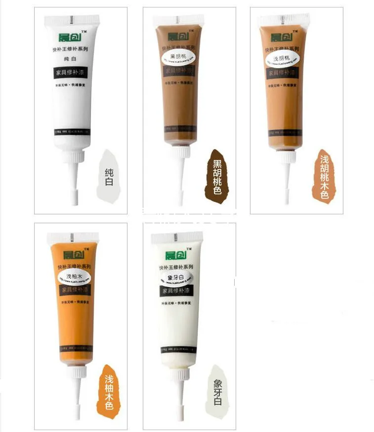 Многоцветная мебель из цельного дерева царапины ремонт крем ручка дерево пол